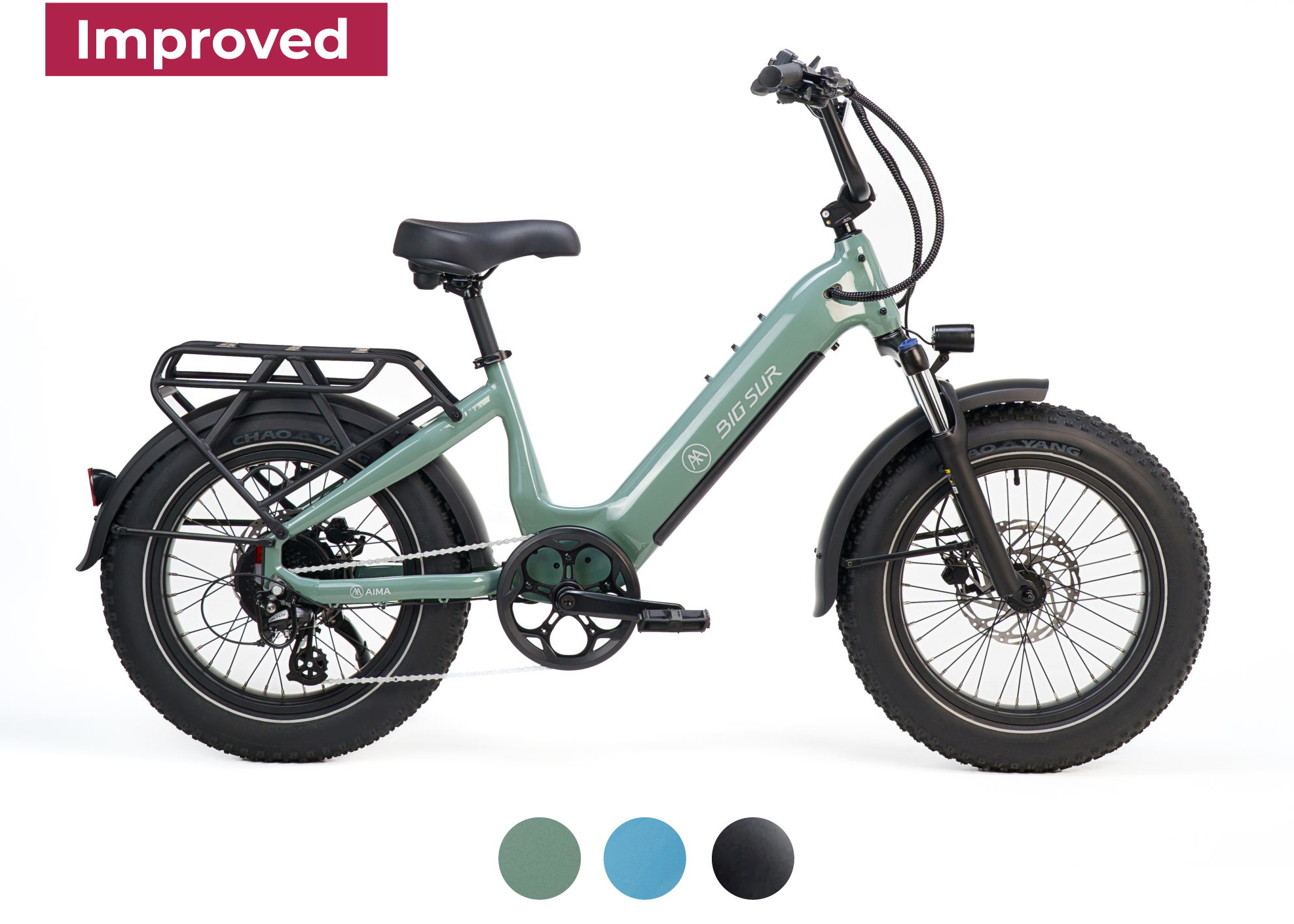Aima Big Sur Sport G2 15Ah step-thru all-terrain e-bike — 2026 line-up