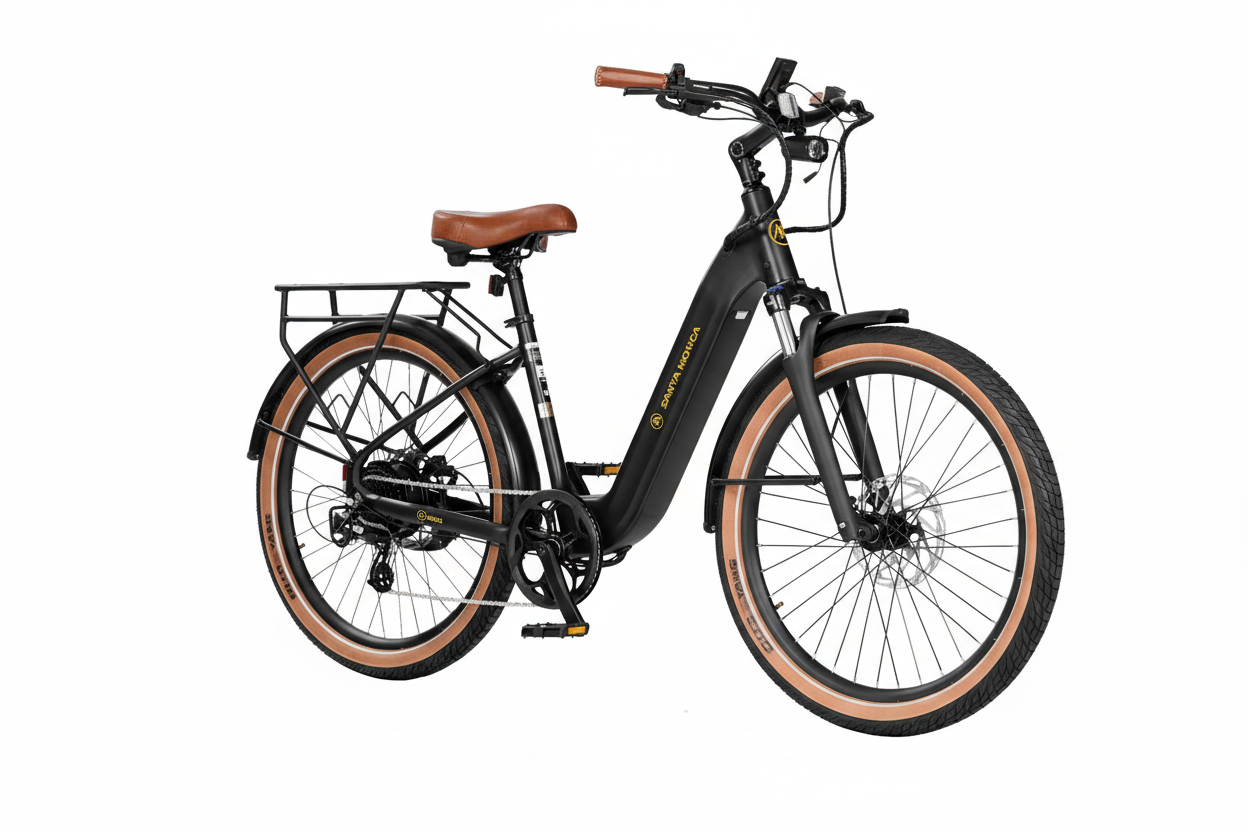 Aima Santa Monica step-thru urban e-bike sold in Canada