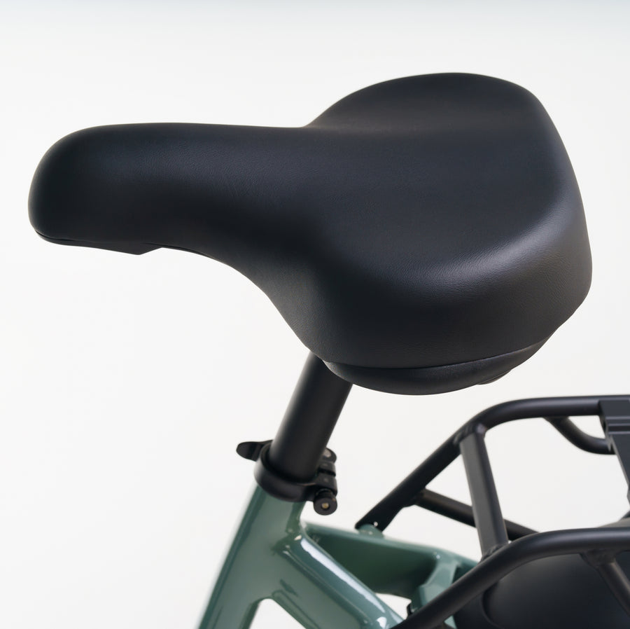 Comfort-focused electric bike saddle